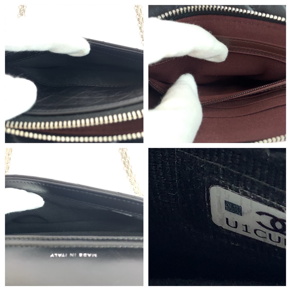 10927
CHANEL シャネル シェブロン Vステッチ ターンロック ランダムシリアル ブラック 黒 シルバー金具 ラムスキン ショルダーバッグ 斜め掛け  レディース