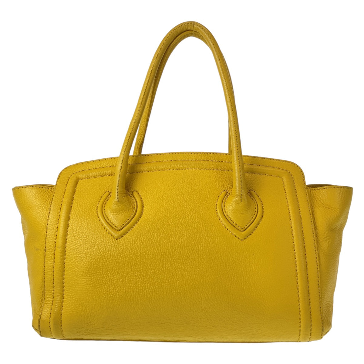 Furla フルラ カレッジ イエロー 黄 ゴールド金具 レザー ショルダーバッグ 肩掛け  レディース