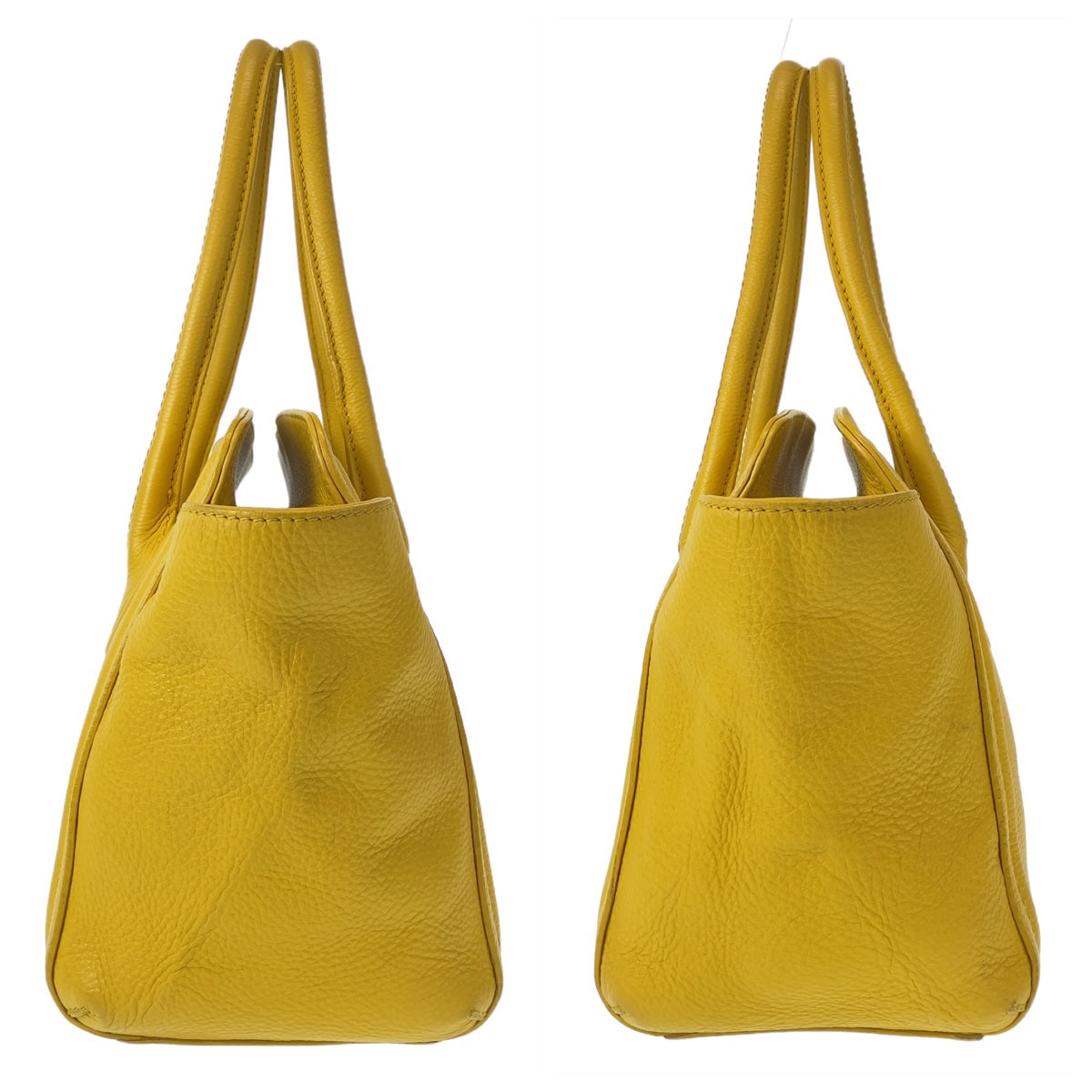 Furla フルラ カレッジ イエロー 黄 ゴールド金具 レザー ショルダーバッグ 肩掛け  レディース