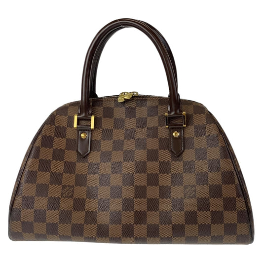 10931
LOUIS VUITTON ルイヴィトン ダミエ リベラMM エベヌ ゴールド金具 PVC N41434 ハンドバッグ トートバッグ  レディース A65