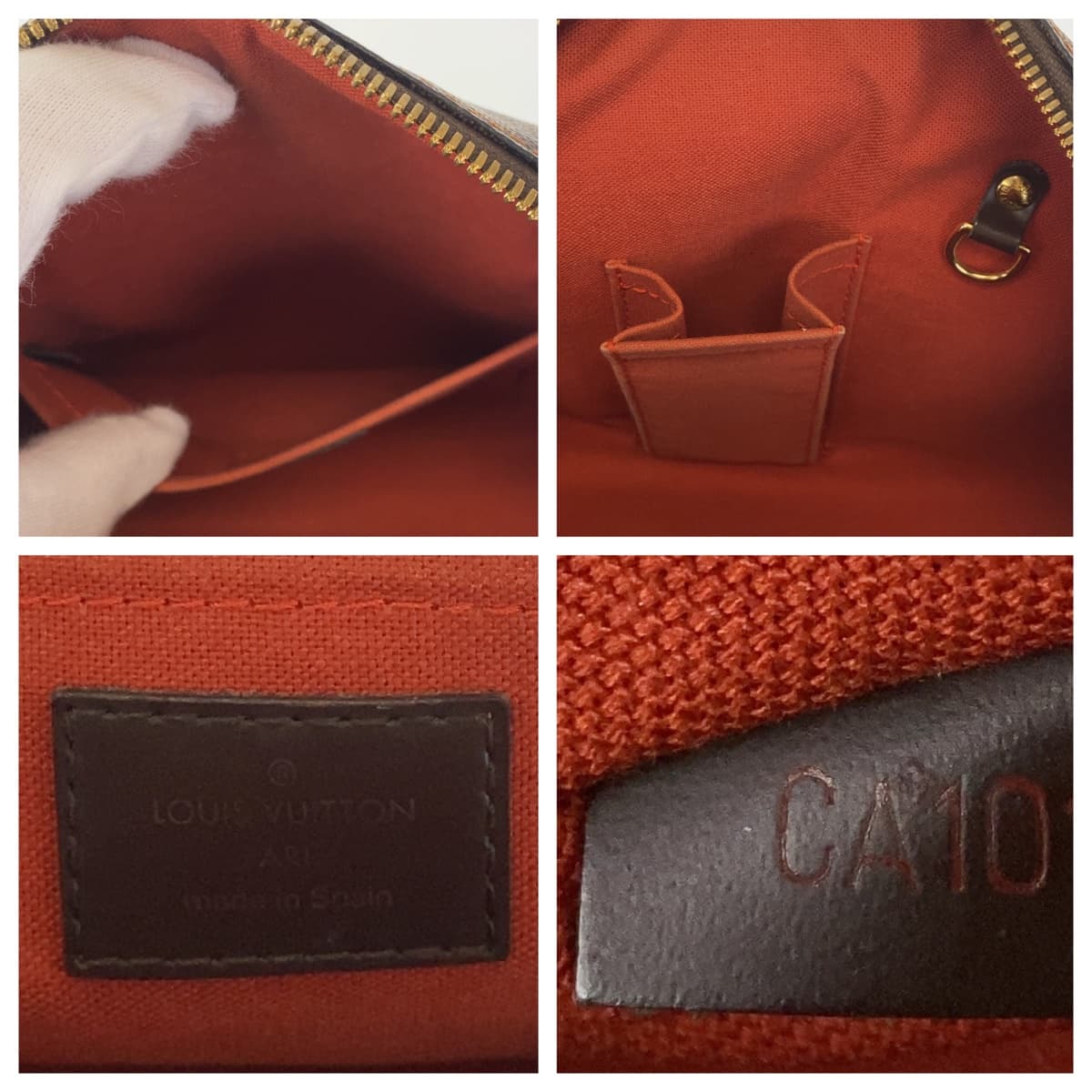 10931
LOUIS VUITTON ルイヴィトン ダミエ リベラMM エベヌ ゴールド金具 PVC N41434 ハンドバッグ トートバッグ  レディース A65
