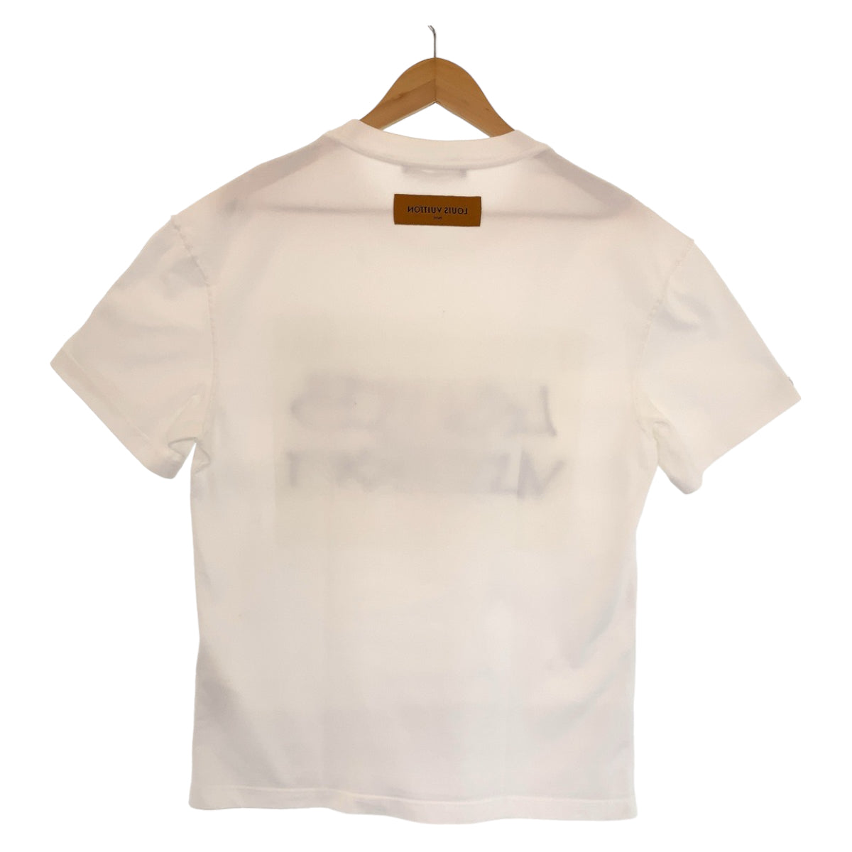 LOUIS VUITTON ルイヴィトン グラフィックロゴプリント サイズM ホワイト 白 ブラック コットン RM222 DT3 HNY75W 半袖Tシャツ クルーネック  メンズ