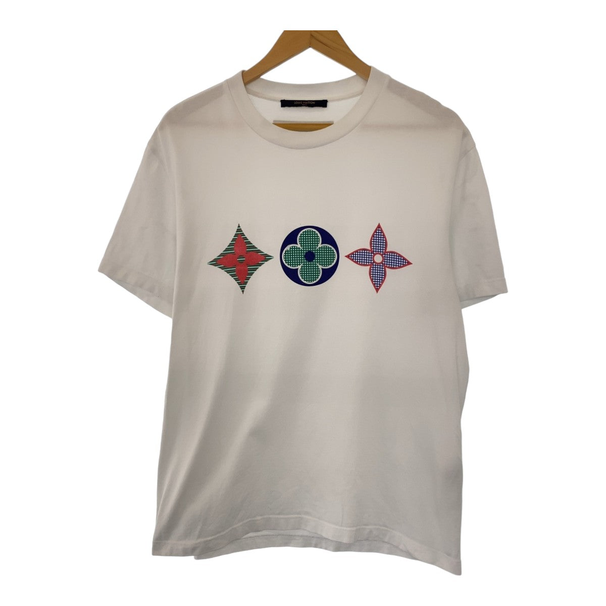 LOUIS VUITTON ルイヴィトン 20AW モノグラム ヴァージルアブロー サイズM ホワイト 白 マルチカラー コットン 半袖Tシャツ クルーネック  メンズ