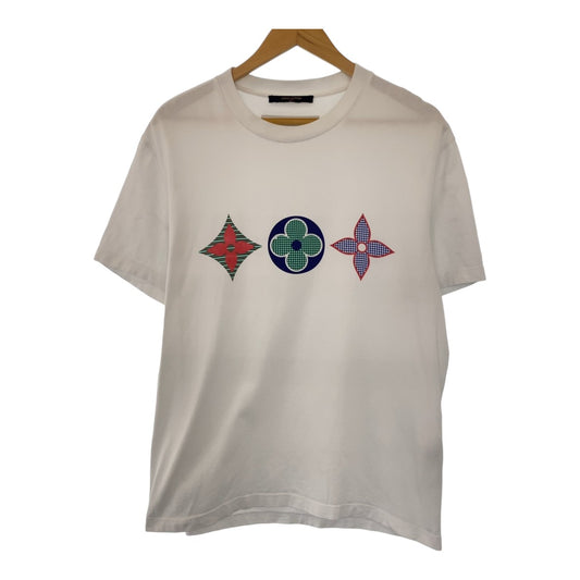 LOUIS VUITTON ルイヴィトン 20AW モノグラム ヴァージルアブロー サイズM ホワイト 白 マルチカラー コットン 半袖Tシャツ クルーネック  メンズ