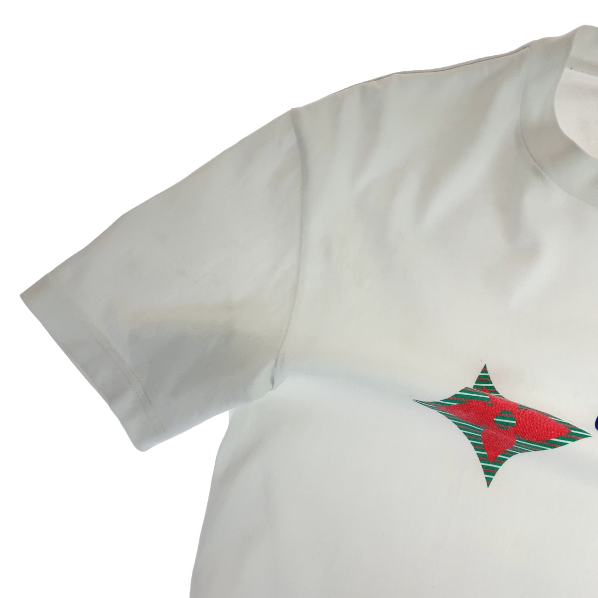 LOUIS VUITTON ルイヴィトン 20AW モノグラム ヴァージルアブロー サイズM ホワイト 白 マルチカラー コットン 半袖Tシャツ クルーネック  メンズ