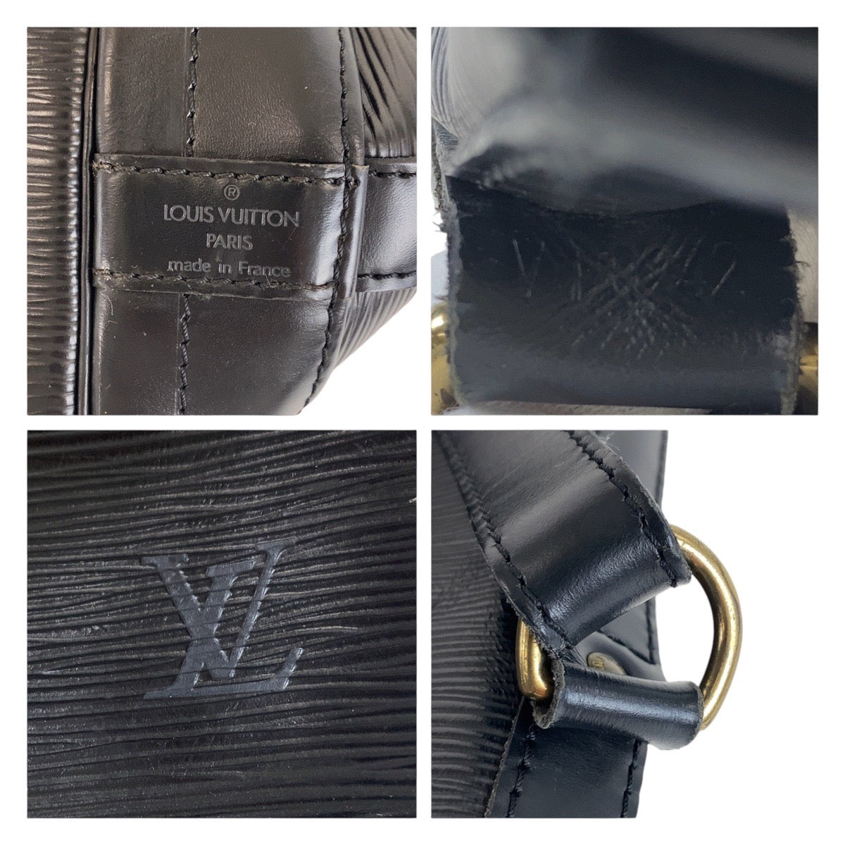 LOUIS VUITTON ルイヴィトン エピ ノエ ノワール ブラック 黒 ゴールド金具 レザー M59002 ショルダーバッグ  レディース