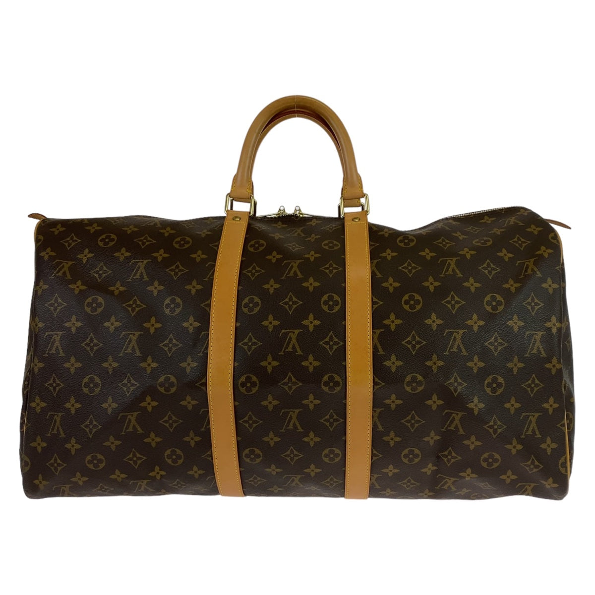 10944
LOUIS VUITTON ルイヴィトン モノグラム キーポル55 ブラウン 茶 ゴールド金具 PVC M41424 ボストンバッグ 男女兼用  メンズ