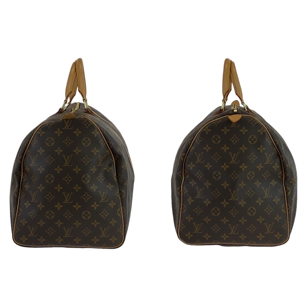 10944
LOUIS VUITTON ルイヴィトン モノグラム キーポル55 ブラウン 茶 ゴールド金具 PVC M41424 ボストンバッグ 男女兼用  メンズ