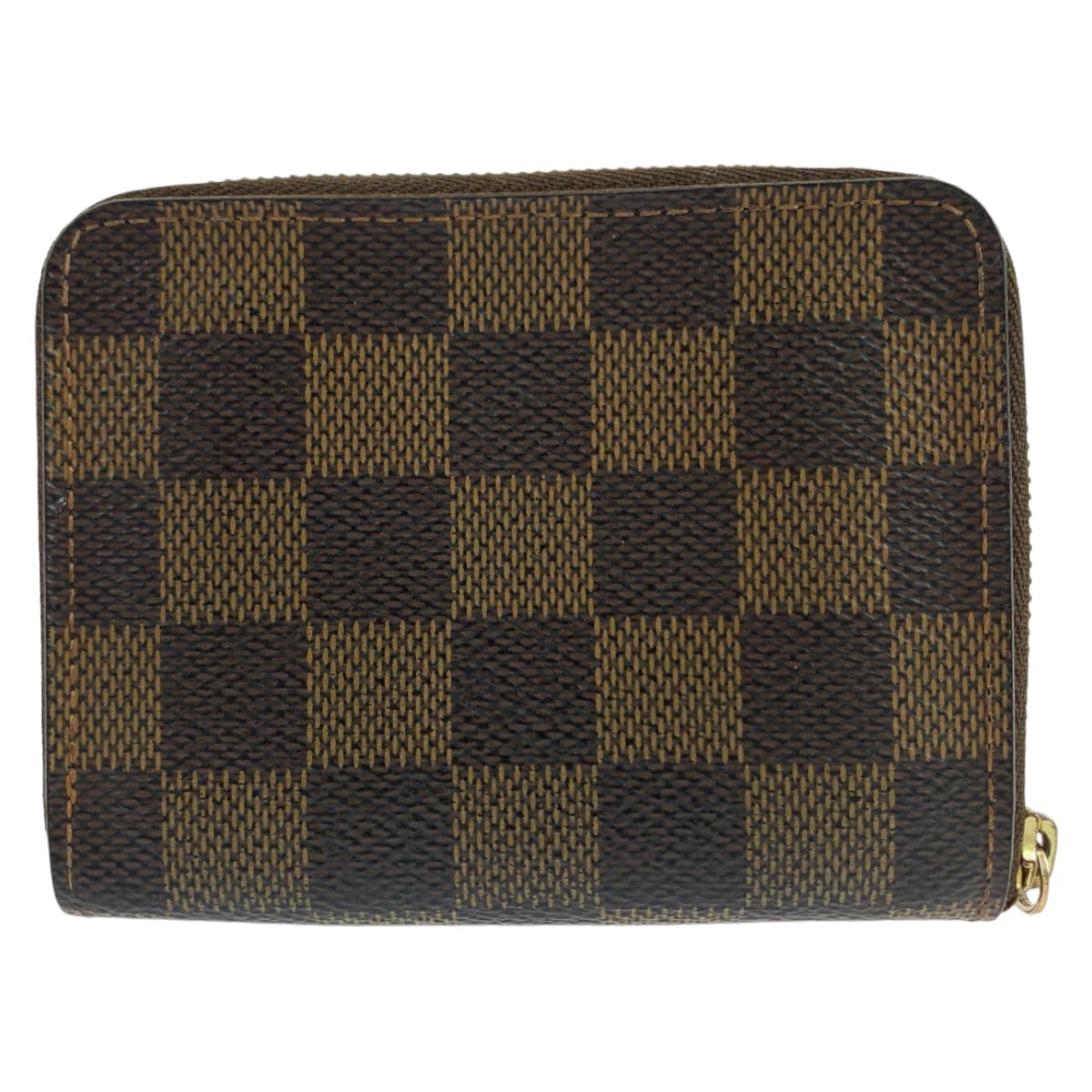 10945
LOUIS VUITTON ルイヴィトン ダミエ エベヌ ジッピーコインパース 男女兼用 ブラウン 茶 ゴールド金具 PVC N60213 コインケース 小銭入れ カードケース  メンズ
