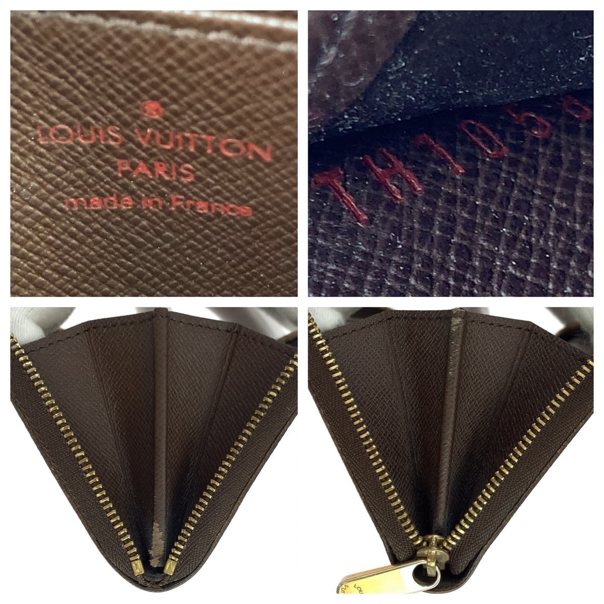10945
LOUIS VUITTON ルイヴィトン ダミエ エベヌ ジッピーコインパース 男女兼用 ブラウン 茶 ゴールド金具 PVC N60213 コインケース 小銭入れ カードケース  メンズ