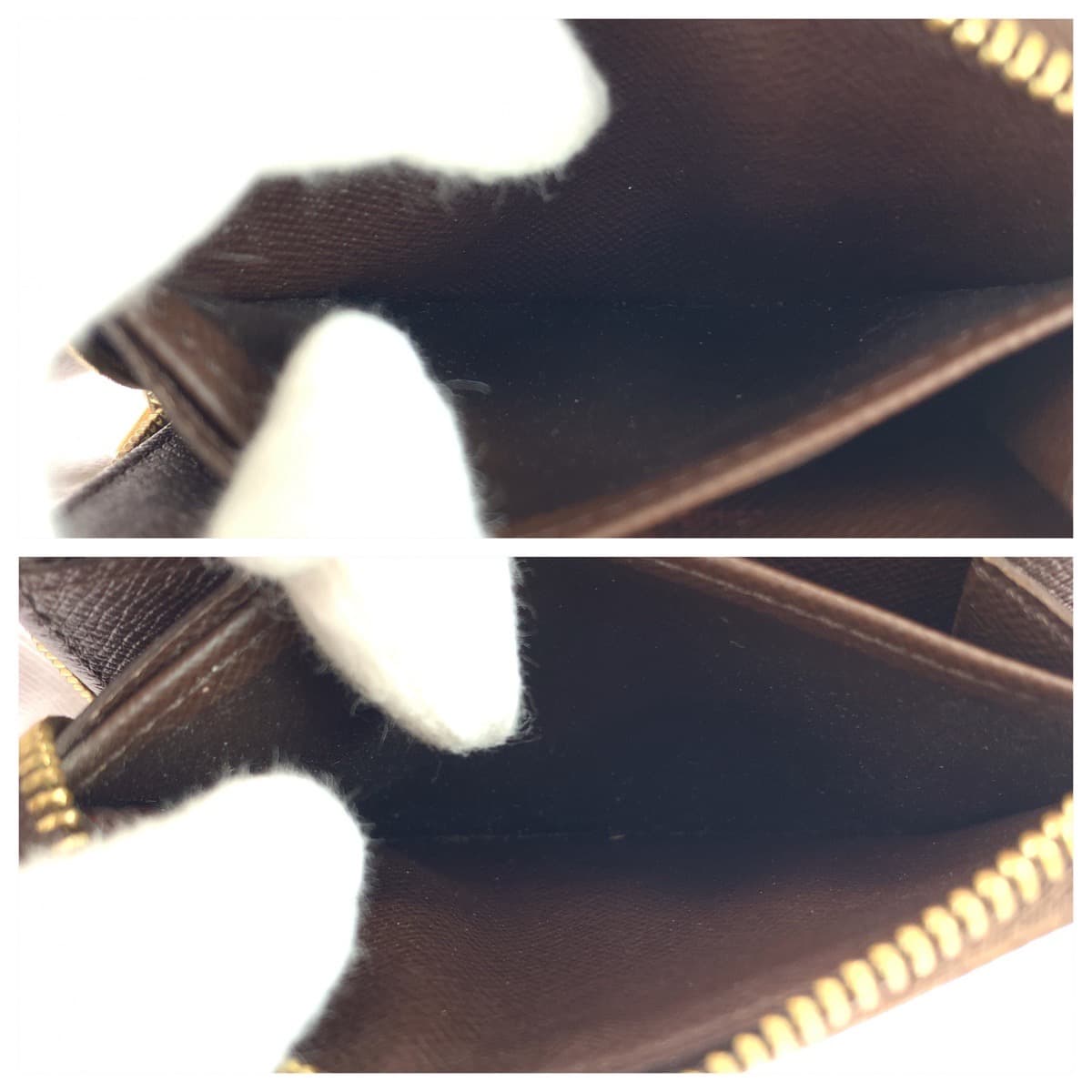 10945
LOUIS VUITTON ルイヴィトン ダミエ エベヌ ジッピーコインパース 男女兼用 ブラウン 茶 ゴールド金具 PVC N60213 コインケース 小銭入れ カードケース  メンズ