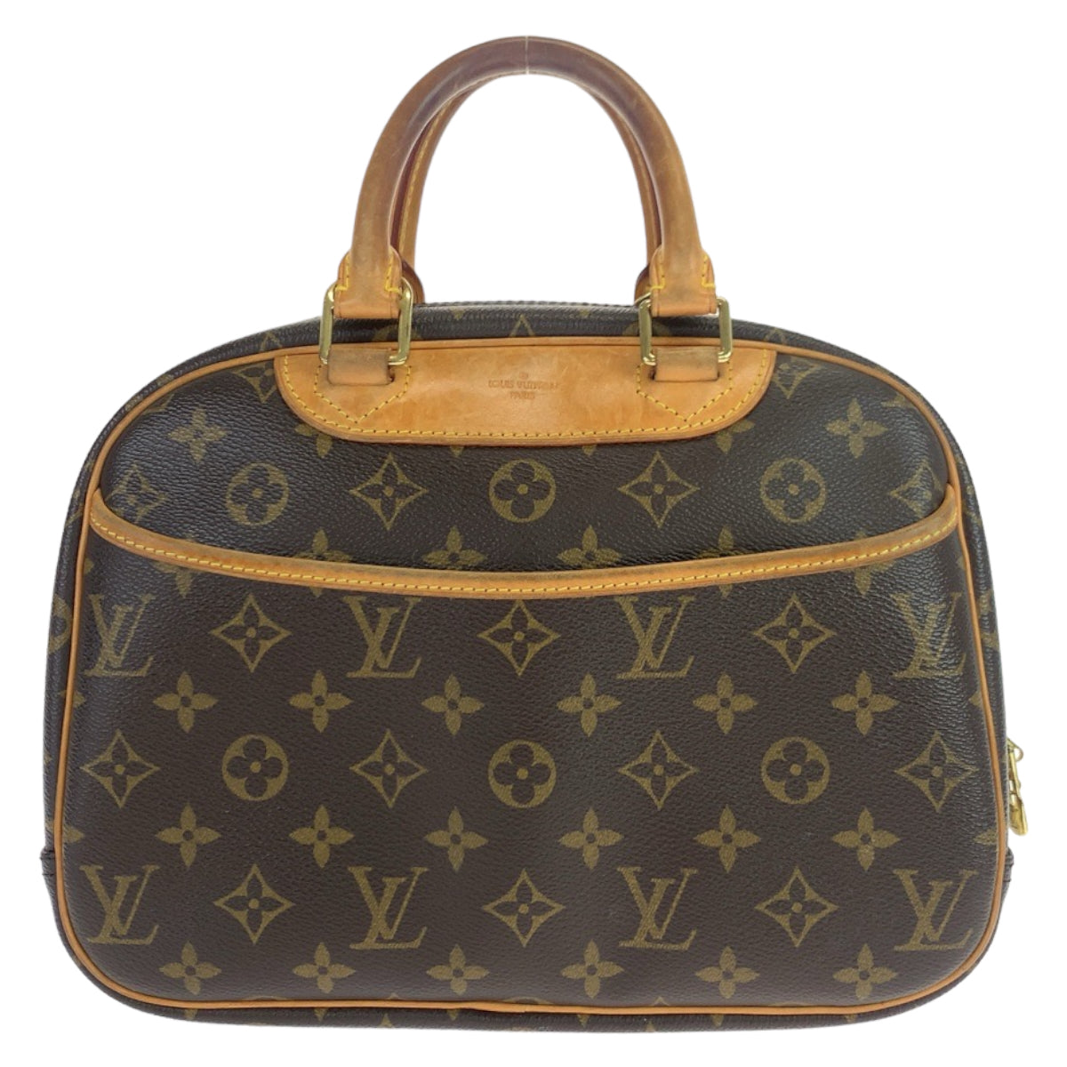 10949
LOUIS VUITTON ルイヴィトン モノグラム トゥルーヴィル ブラウン ベージュ PVC / レザー M42228 ハンドバッグ ボストンバッグ  レディース