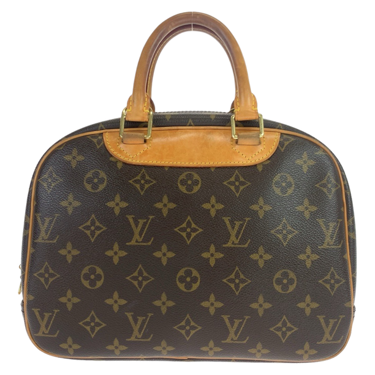 10949
LOUIS VUITTON ルイヴィトン モノグラム トゥルーヴィル ブラウン ベージュ PVC / レザー M42228 ハンドバッグ ボストンバッグ  レディース