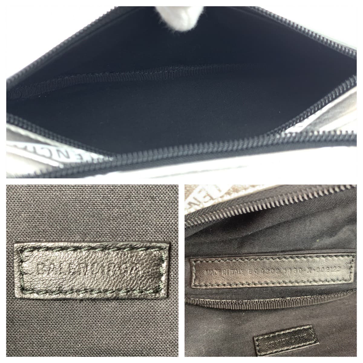 10951
BALENCIAGA バレンシアガ エクスプローラー シルバー ブラック金具 レザー ウエストバッグ ボディバッグ バムバッグ  メンズ