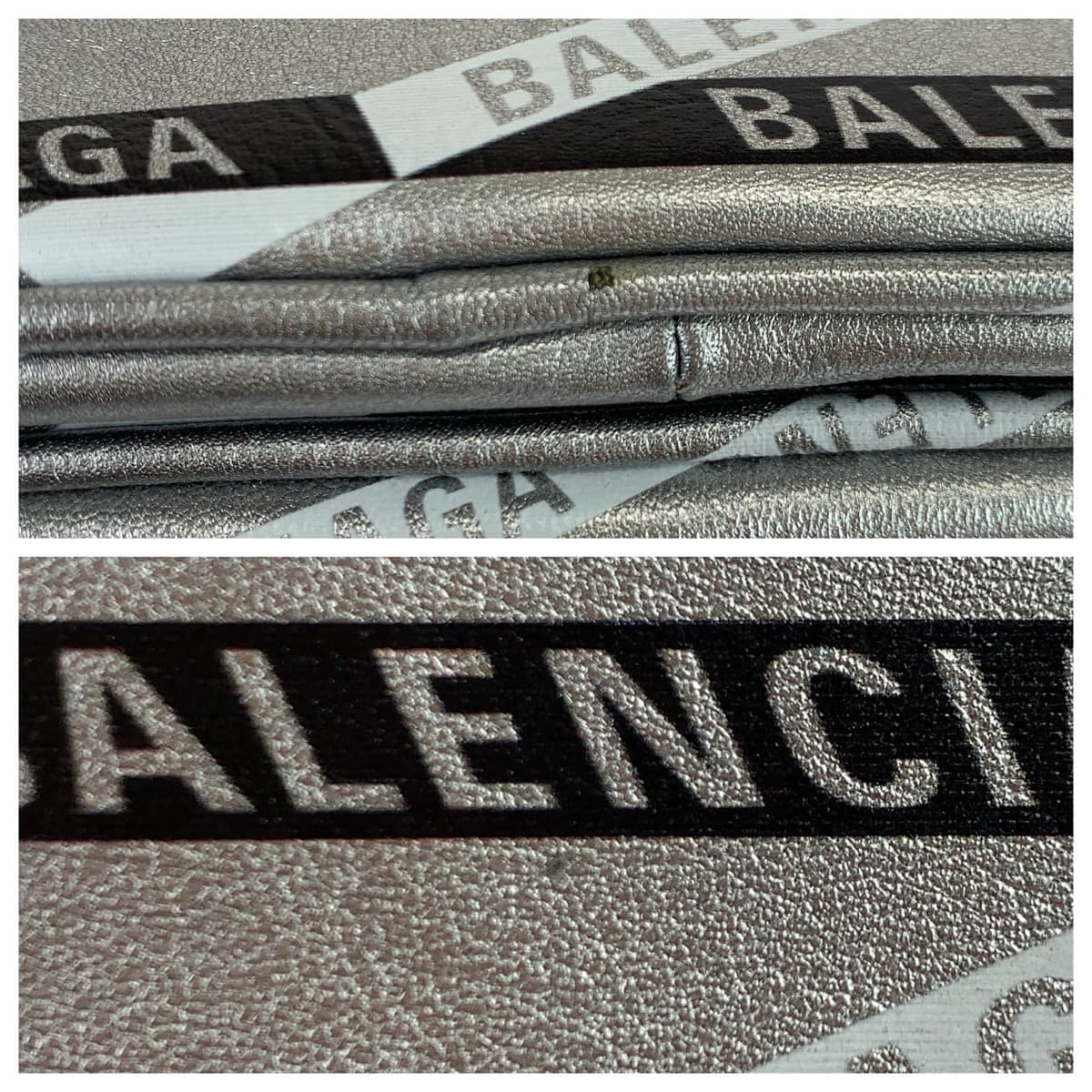 10951
BALENCIAGA バレンシアガ エクスプローラー シルバー ブラック金具 レザー ウエストバッグ ボディバッグ バムバッグ  メンズ