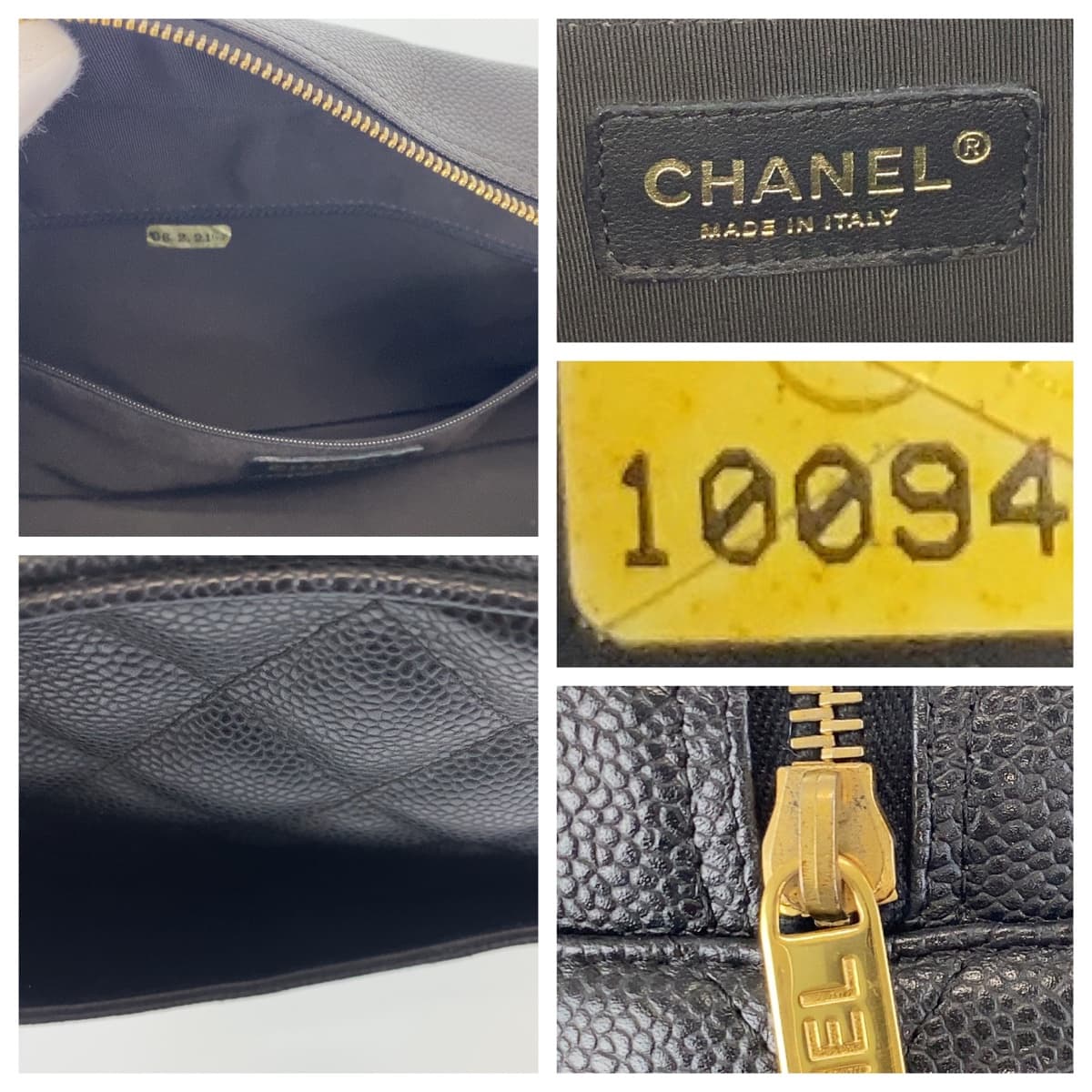 10953
CHANEL シャネル ヴィンテージ マトラッセ ココマーク ハンドバッグ ブラック 黒 ゴールド金具 キャビアスキン ボストンバッグ ミニボストンバッグ  レディース
