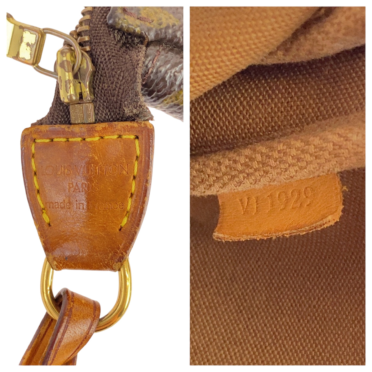 10955
LOUIS VUITTON ルイヴィトン モノグラム ポシェットアクセソワール ブラウン ゴールド金具 PVC M51980 ハンドバッグ アクセサリーポーチ  レディース