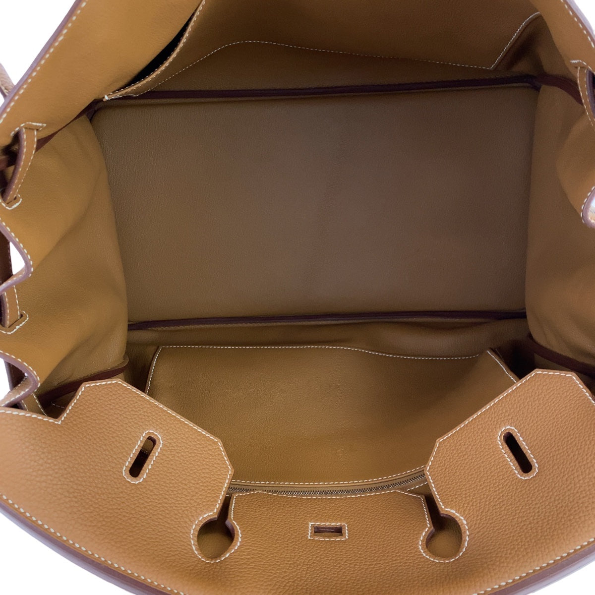 HERMES エルメス バーキン40 2023年製 ゴールド ブラウン シルバー金具 トゴ ハンドバッグ トートバッグ B刻印  レディース