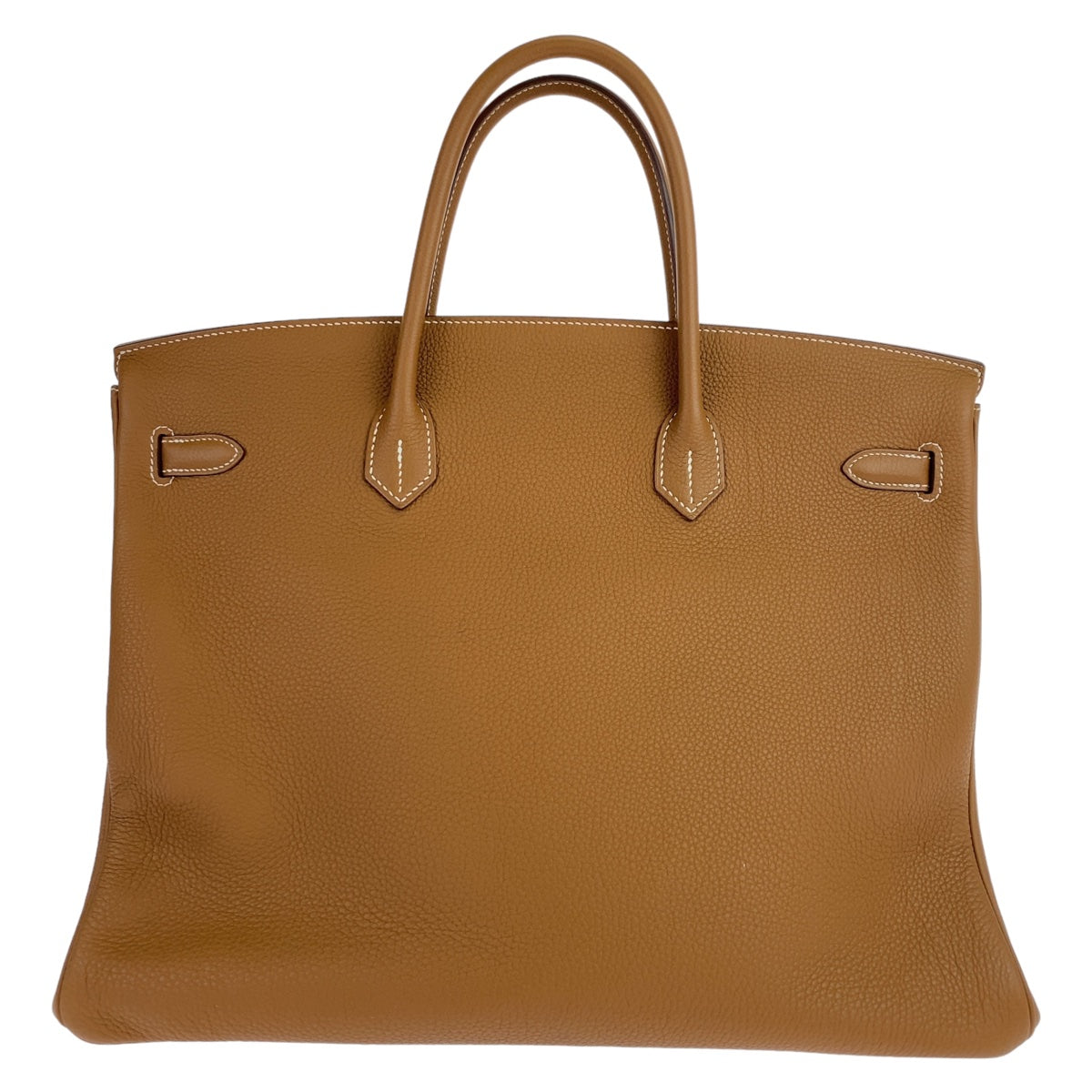 HERMES エルメス バーキン40 2023年製 ゴールド ブラウン シルバー金具 トゴ ハンドバッグ トートバッグ B刻印  レディース