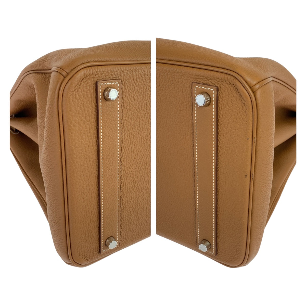 HERMES エルメス バーキン40 2023年製 ゴールド ブラウン シルバー金具 トゴ ハンドバッグ トートバッグ B刻印  レディース