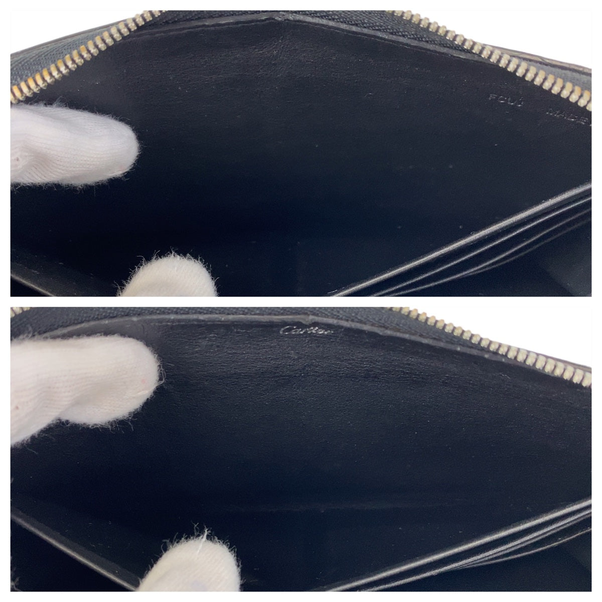 10967
CARTIER カルティエ ハッピーバースデー ブラック シルバー金具 パテントレザー 長財布 ロングウォレット  メンズ