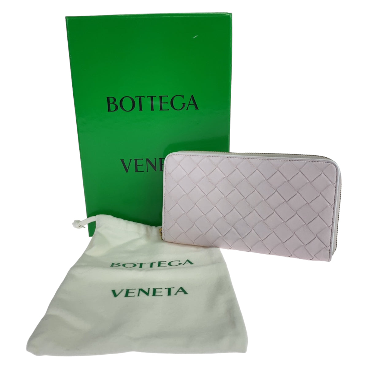 10969
 BOTTEGAVENETA Bottega Veneta Maxi Intrecciato Light Pink Gold Hardware Lambskin 608053 VCPP2 5903 Long Wallet Round Zip Women's