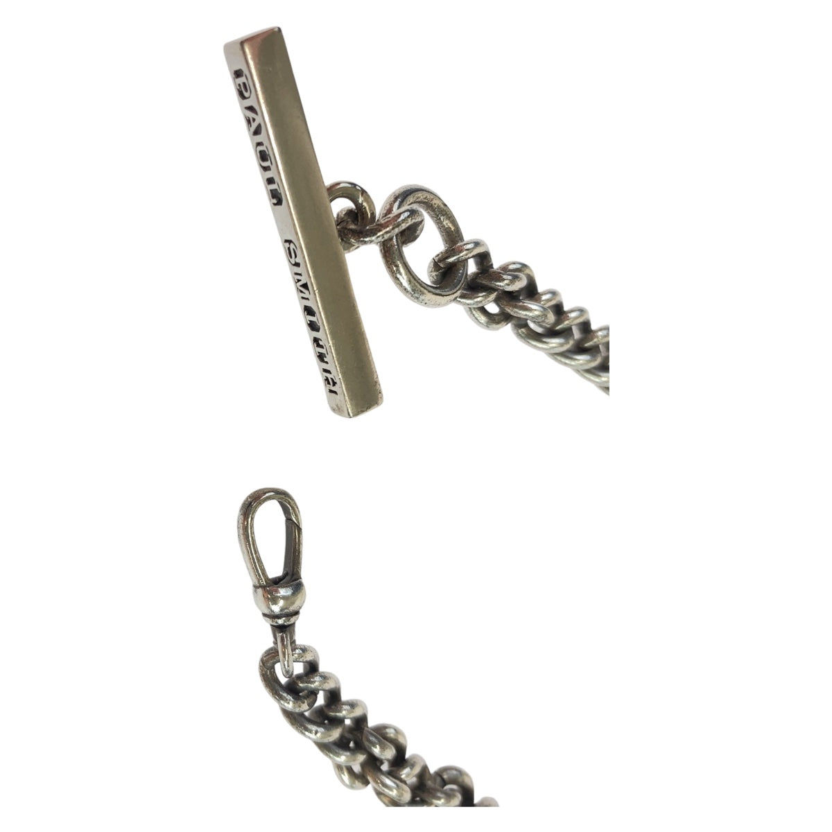 Paul Smith Logo Bar Silver Metal M1A BRAC JFOBC 82 Bracelet Logo Bar Men's