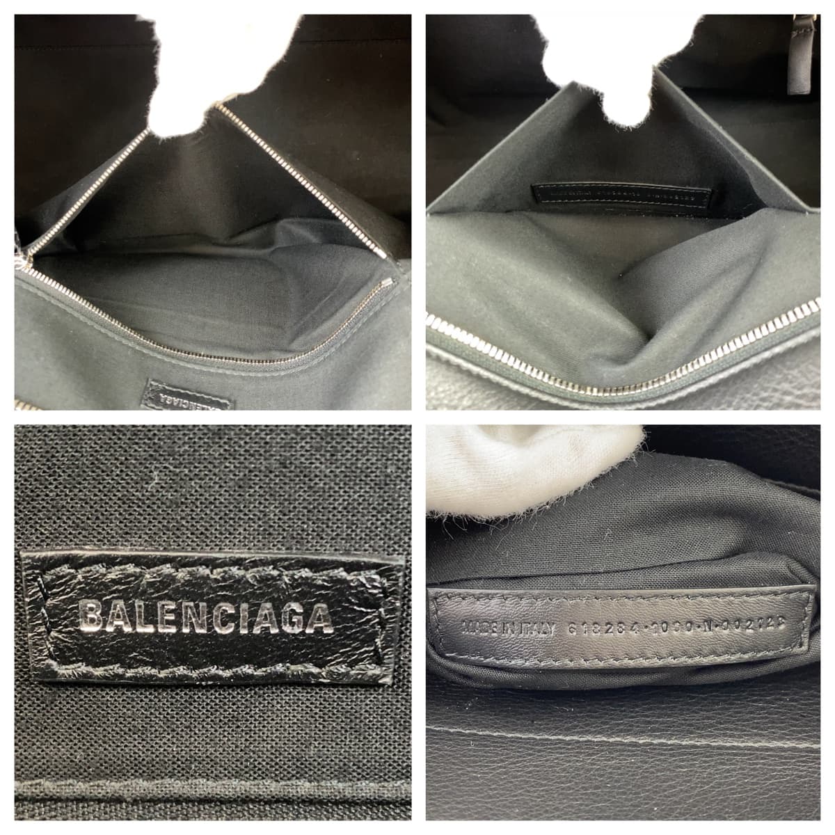 BALENCIAGA バレンシアガ EVERYDAY EAST-WEST エブリデイ ブラック シルバー金具 カーフ 618284 ショルダーバッグ トートバッグ A4収納  メンズ