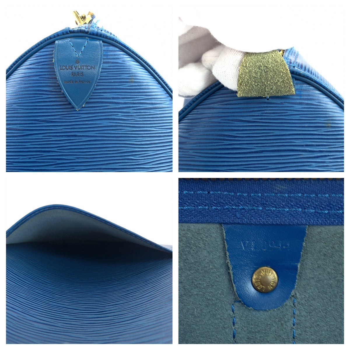 10977
LOUIS VUITTON ルイヴィトン エピ キーポル50 トレドブルー 青 ゴールド金具 エピレザー M42965 ボストンバッグ 男女兼用  メンズ