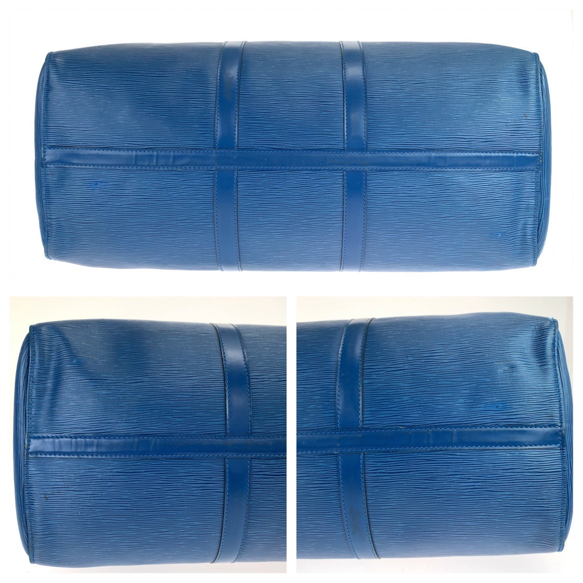 10977
LOUIS VUITTON ルイヴィトン エピ キーポル50 トレドブルー 青 ゴールド金具 エピレザー M42965 ボストンバッグ 男女兼用  メンズ