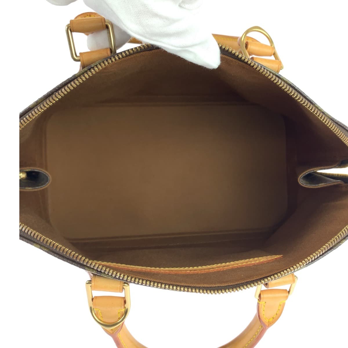 10978
LOUIS VUITTON ルイヴィトン モノグラム アルマPM ブラウン 茶 ゴールド金具 PVC M51130 ハンドバッグ トートバッグ  レディース