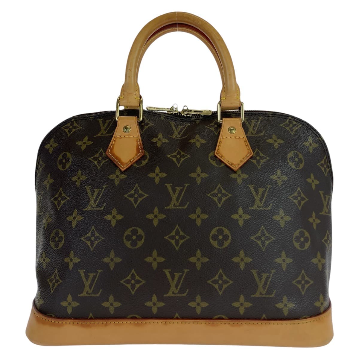 10978
LOUIS VUITTON ルイヴィトン モノグラム アルマPM ブラウン 茶 ゴールド金具 PVC M51130 ハンドバッグ トートバッグ  レディース