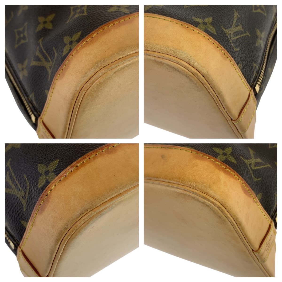 10978
LOUIS VUITTON ルイヴィトン モノグラム アルマPM ブラウン 茶 ゴールド金具 PVC M51130 ハンドバッグ トートバッグ  レディース