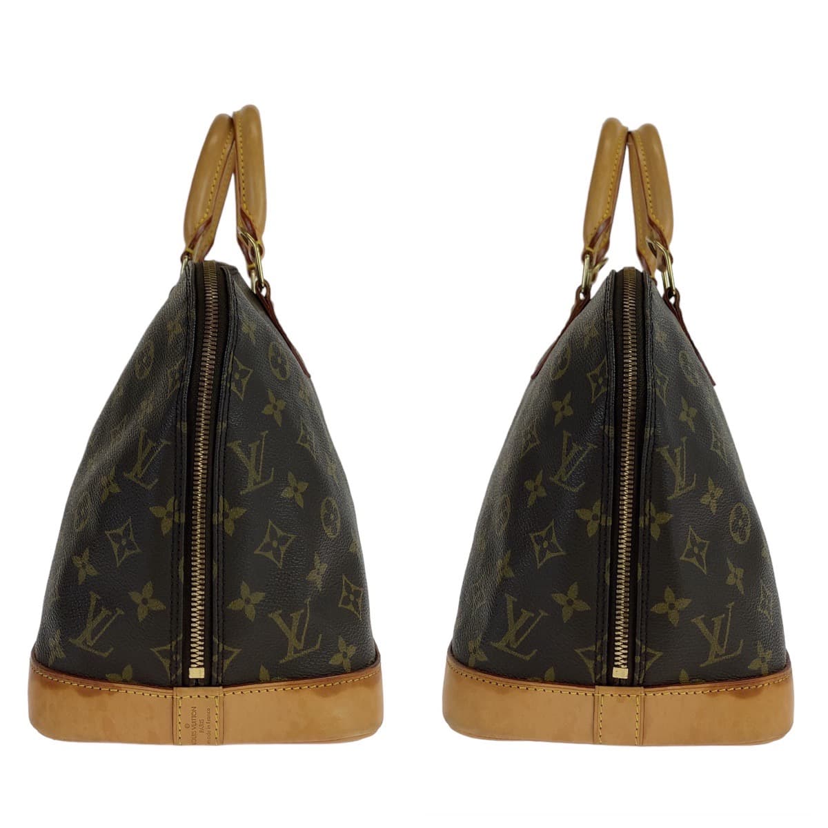 10978
LOUIS VUITTON ルイヴィトン モノグラム アルマPM ブラウン 茶 ゴールド金具 PVC M51130 ハンドバッグ トートバッグ  レディース