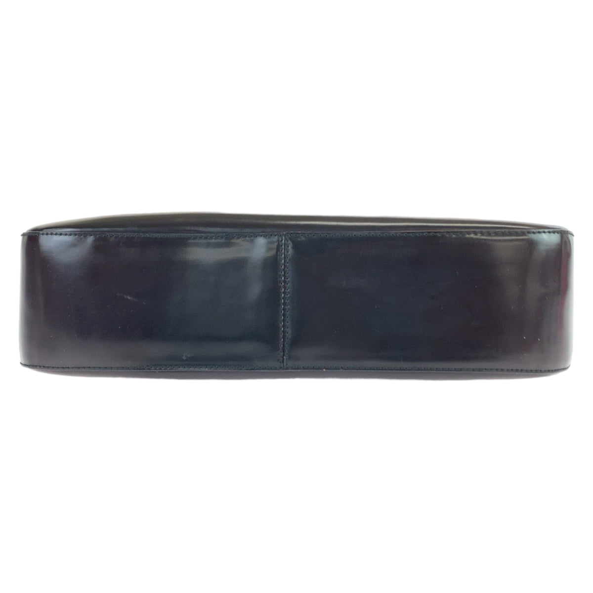 PRADA Prada Bordeaux Wine Red Silver Hardware Patent Leather B7443 One Shoulder Bag for Women