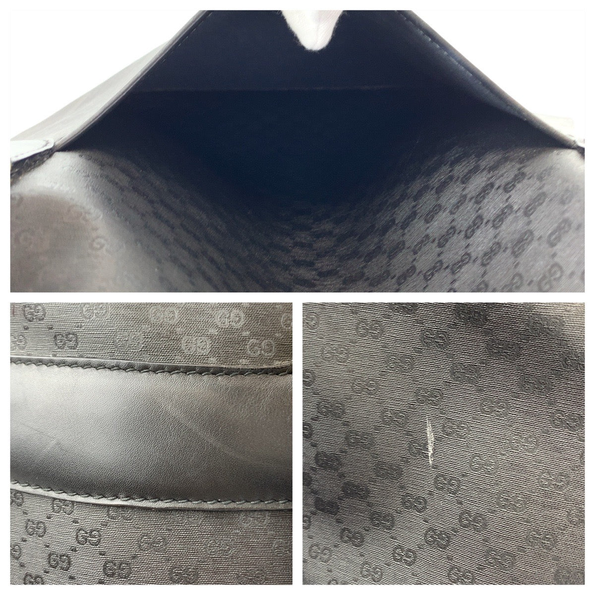 GUCCI グッチ ヴィンテージ オールドグッチ マイクロGG ブラック 黒 ゴールド金具 GGスプリームキャンバス 012 525 1742 トートバッグ ボストンバッグ  レディース
