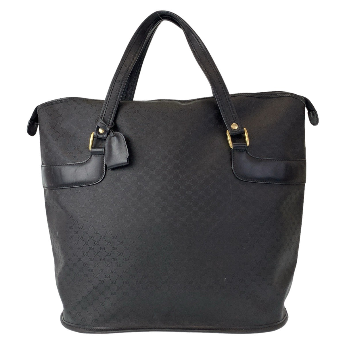 GUCCI グッチ ヴィンテージ オールドグッチ マイクロGG ブラック 黒 ゴールド金具 GGスプリームキャンバス 012 525 1742 トートバッグ ボストンバッグ  レディース