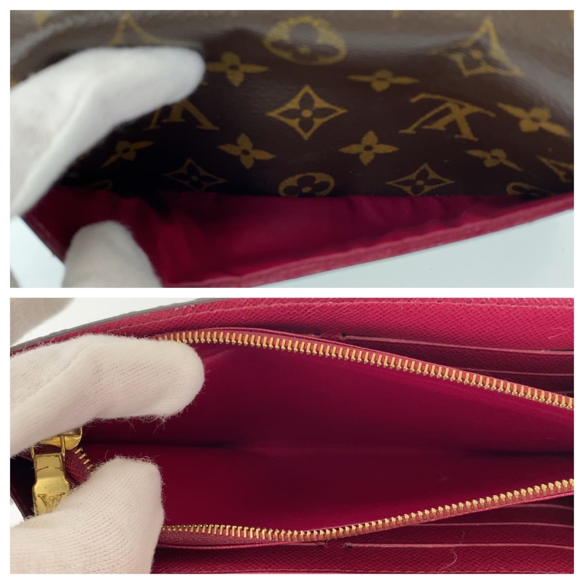 10993
LOUIS VUITTON ルイヴィトン モノグラム ポルトフォイユ サラ ブラウン フューシャ PVC M60531 長財布 ロングウォレット  レディース
