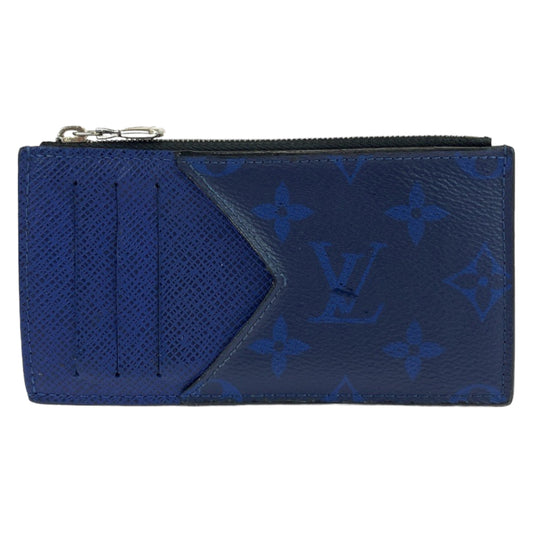 LOUIS VUITTON ルイヴィトン タイガラマ コバルトブルー シルバー金具 タイガ M30270 フラグメントケース コインカードケース  メンズ