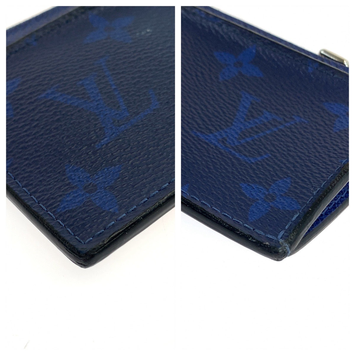 LOUIS VUITTON ルイヴィトン タイガラマ コバルトブルー シルバー金具 タイガ M30270 フラグメントケース コインカードケース  メンズ