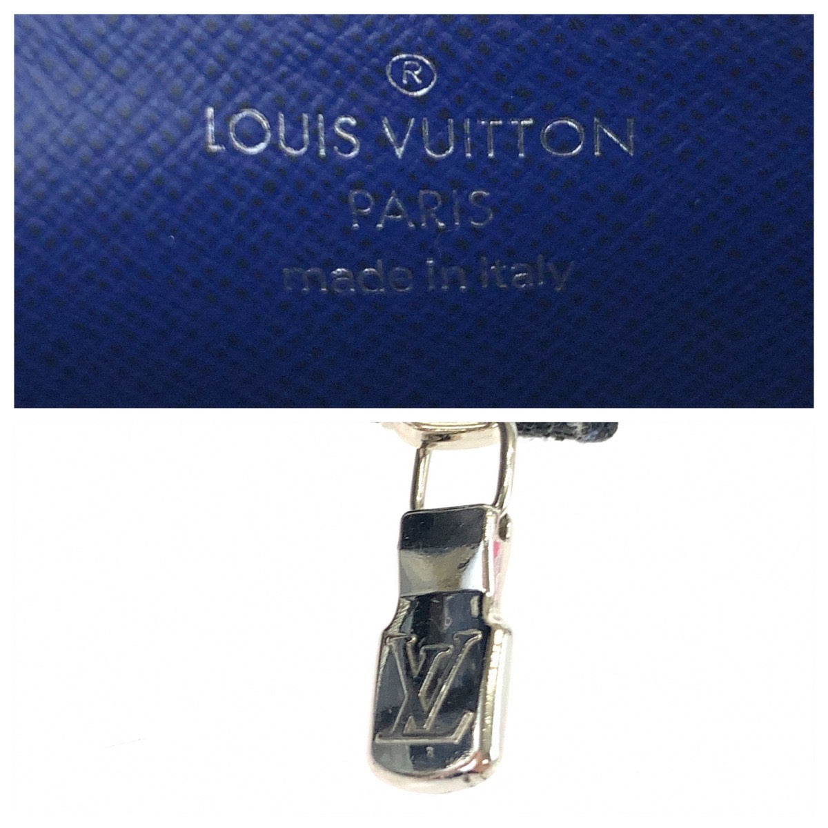 LOUIS VUITTON ルイヴィトン タイガラマ コバルトブルー シルバー金具 タイガ M30270 フラグメントケース コインカードケース  メンズ