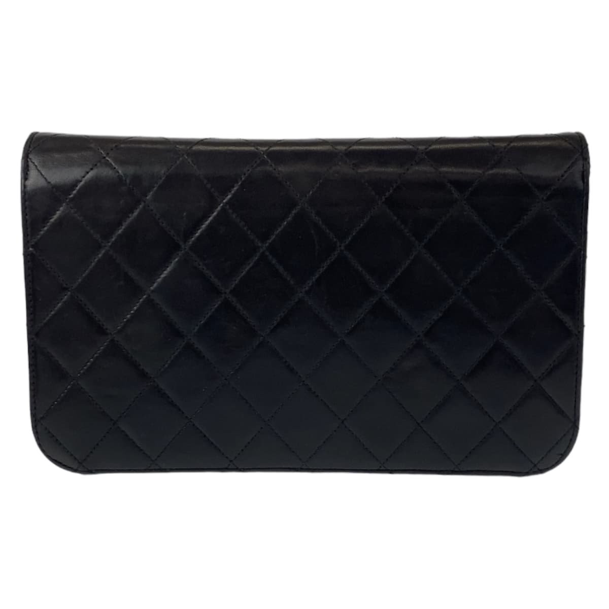 CHANEL シャネル ヴィンテージ マトラッセ ココマーク シングルフラップ プッシュロック ブラック 黒 ゴールド金具 ラムスキン ショルダーバッグ チェーンショルダー  レディース