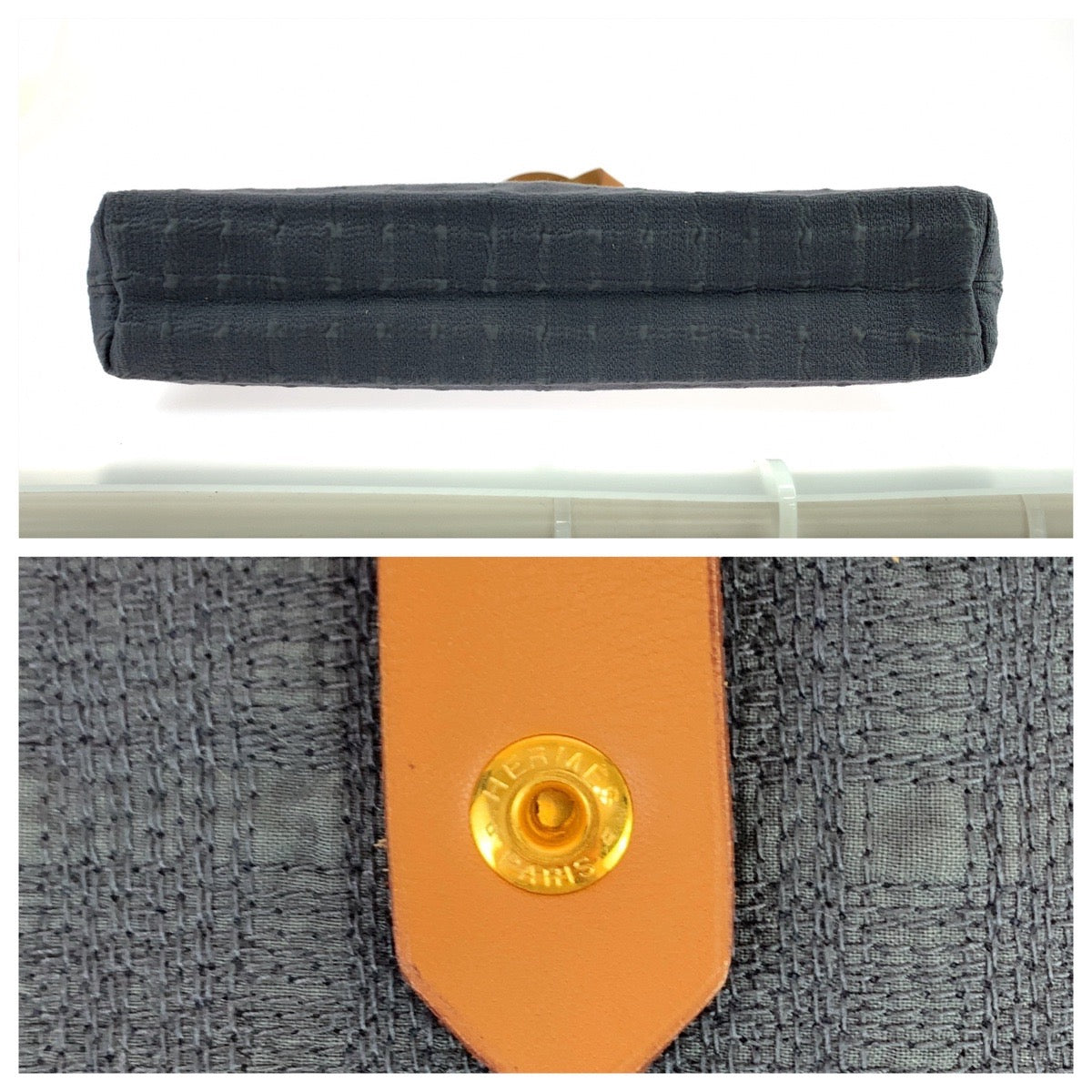 10999
HERMES エルメス アメダバ GM グレー ベージュ ゴールド金具 キャンバス / レザー トートバッグ ショルダーバッグ A4収納  レディース