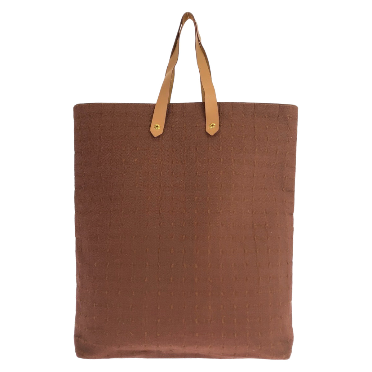 HERMES エルメス アメダバ GM ブラウン 茶 ベージュ ゴールド金具 キャンバス / レザー トートバッグ ショルダーバッグ A4収納  レディース