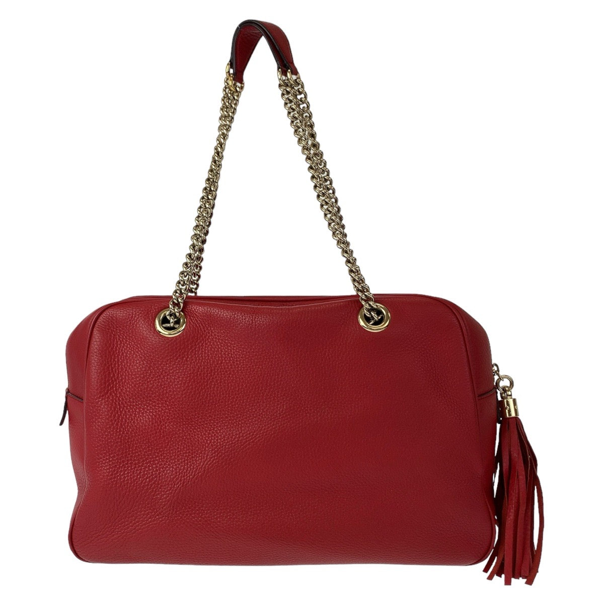 11006
GUCCI グッチ ソーホー インターロッキング GGロゴ レッド 赤 ゴールド金具 レザー 353126 ショルダーバッグ ハンドバッグ  レディース