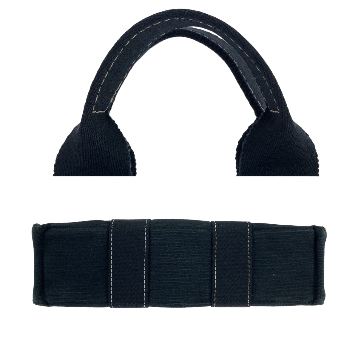 HERMES エルメス ドーヴィル PM フールトゥ 男女兼用 ブラック 黒 シルバー金具 キャンバス ハンドバッグ トートバッグ  レディース