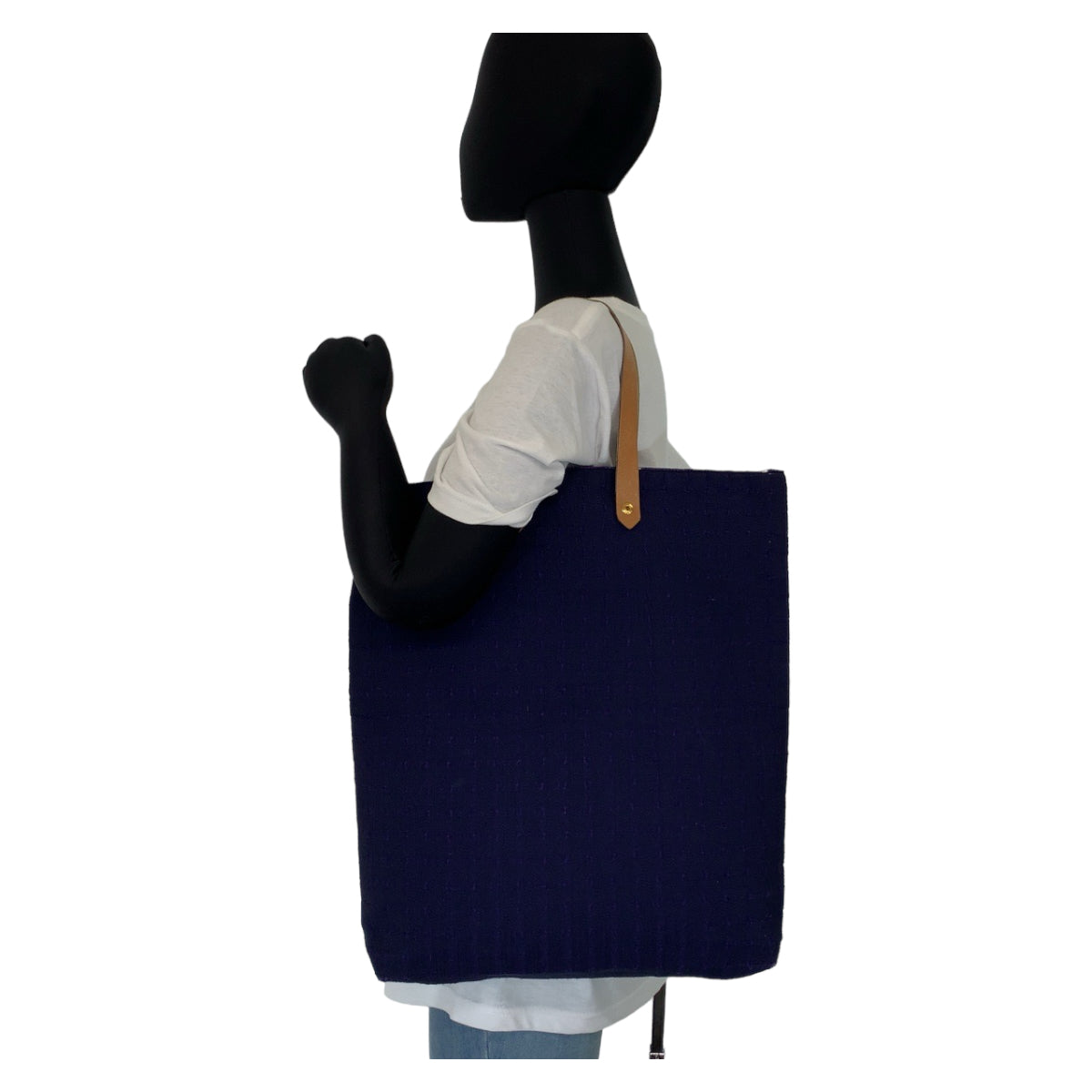 18028
HERMES エルメス アメダバ GM パープル ゴールド金具 キャンバス / レザー トートバッグ ハンドバッグ  レディース AB40