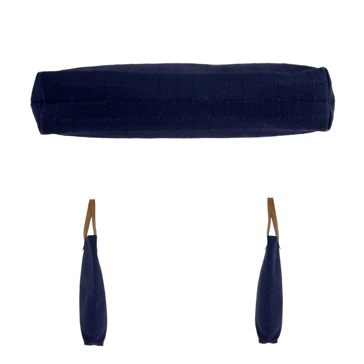 18028
HERMES エルメス アメダバ GM パープル ゴールド金具 キャンバス / レザー トートバッグ ハンドバッグ レディース AB40