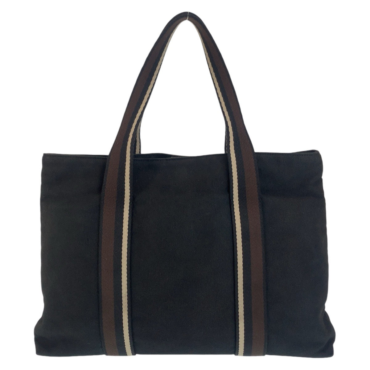 12488
HERMES エルメス トロカホリゾンタル MM ブラック シルバー金具 キャンバス トートバッグ ショルダーバッグ  レディース