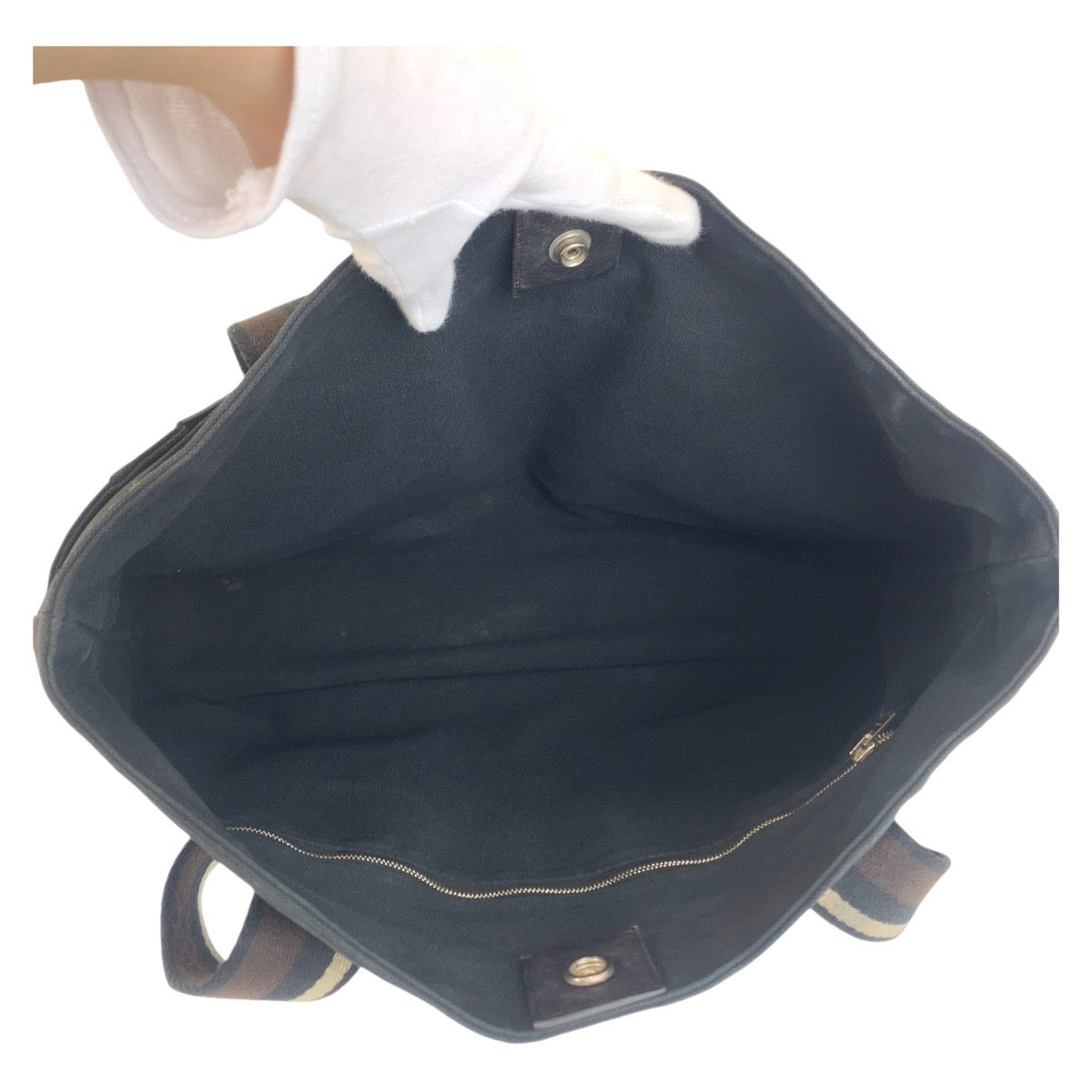 12488
HERMES エルメス トロカホリゾンタル MM ブラック シルバー金具 キャンバス トートバッグ ショルダーバッグ  レディース